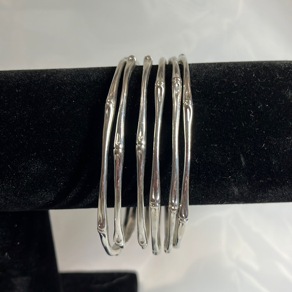 Bangle bracelets, set of 6